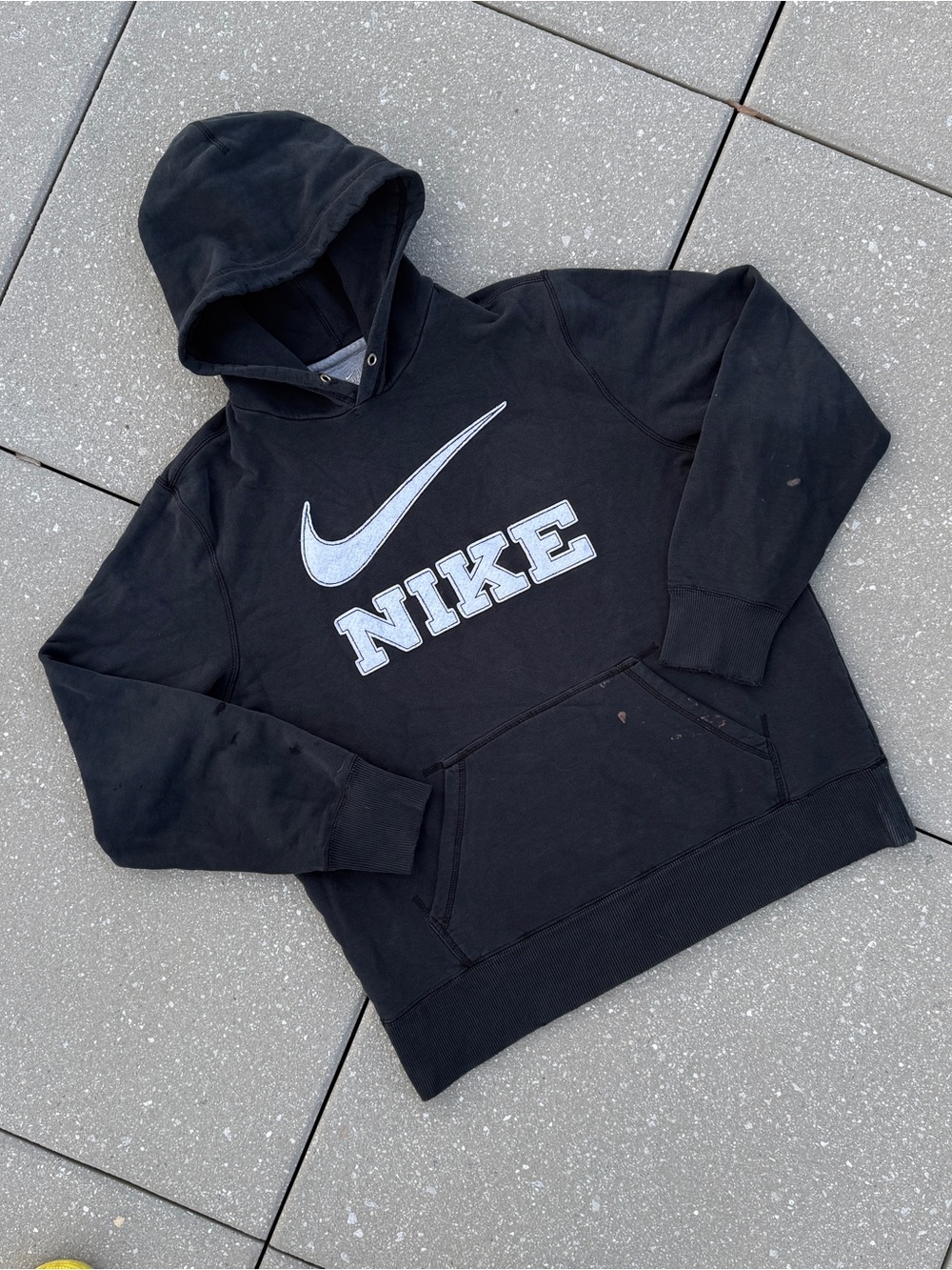 Y2K Distressed Nike Spellout Hoodie